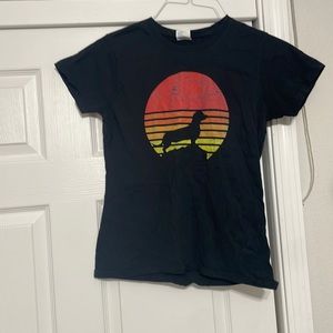 Port & Co Dashund T-shirt Small